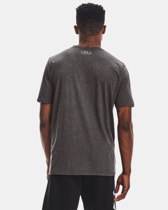 Men's UA Big Logo Short Sleeve T-Shirt in Gray image number 1